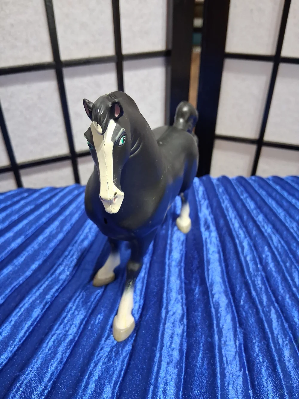 Disney Mulan, Khan The Horse Figurine with Teal Eyes